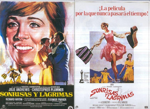 Caratula cine 30x22 cm: Sonrisas y lagrimas