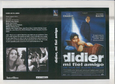 Caratula cine 30x22 cm: Didier mi fiel amigo