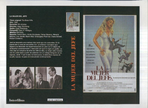 Caratula cine 30x22 cm: La mujer del jefe