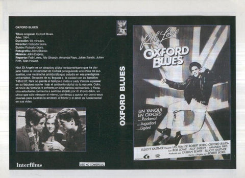 Caratula cine 30x22 cm: Oxford blues
