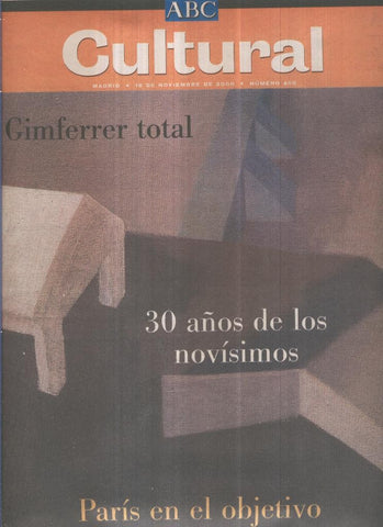 ABC CULTURAL - 18 de noviembre de 2000:; Pere Gimferrer