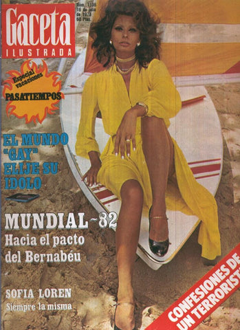 GACETA ILUSTRADA numero 1136: 16 de julio de 1978: Sofia Loren