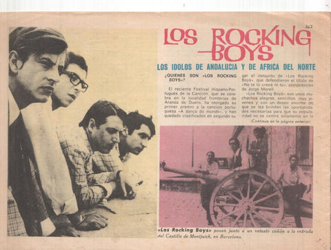 Claro de Luna numero 362: reportaje sobre Los Rocking Boys (numerado 1 en trasera)
