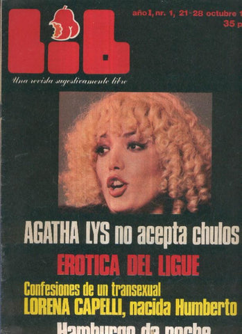 LIB una revista sugestivamente numero 001: Agatha Lys-Erotica del ligue-Hamburgo de noche-