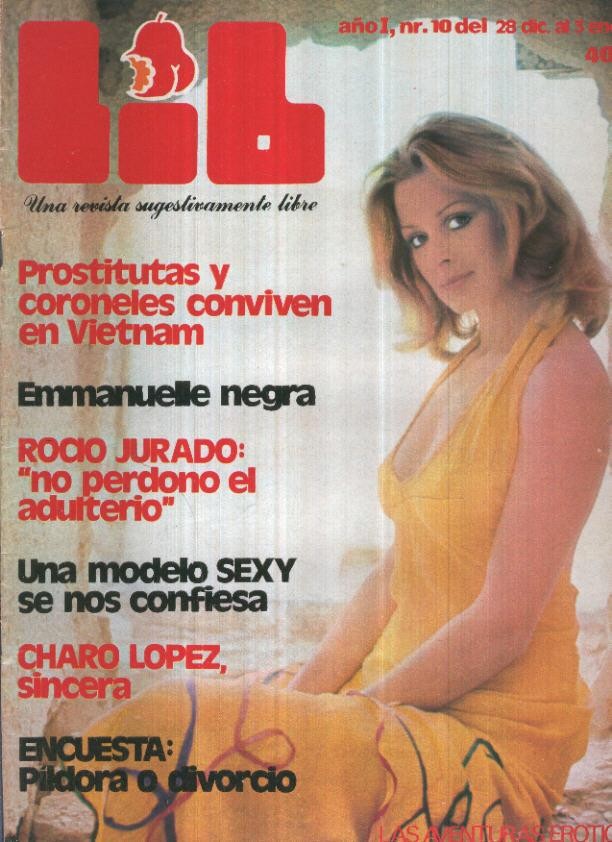 LIB una revista sugestivamente numero 010: Rocio Jurado-Charo Lopez-Emmanuelle Negra