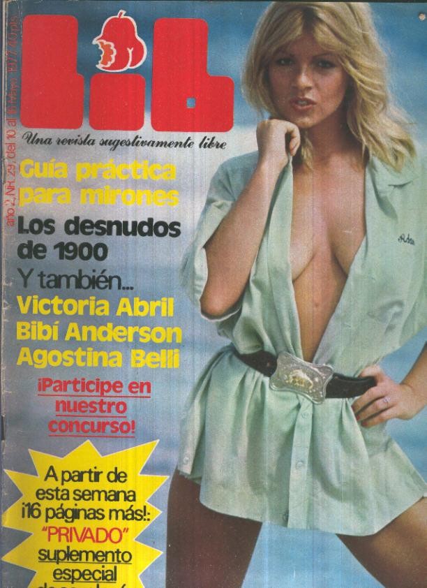 LIB una revista sugestivamente numero 029: Victoria Abril, Bibi Anderson, Agostina Belli