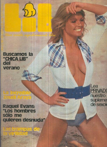 LIB una revista sugestivamente numero 039: Zeudi Araya-Raquel Evans-Pepito Piscinas-Jeannette