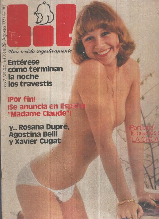 LIB una revista sugestivamente numero 044: Rosana Dupre, Agostina Belli , Xavier Cugat, Madame Claude