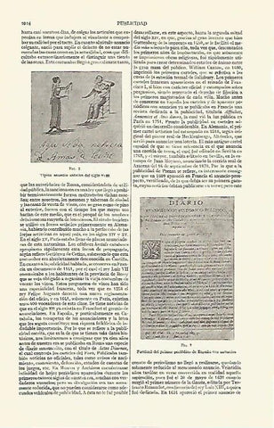 LAMINA ESPASA 2810: Anuncio catalan del siglo XVIII