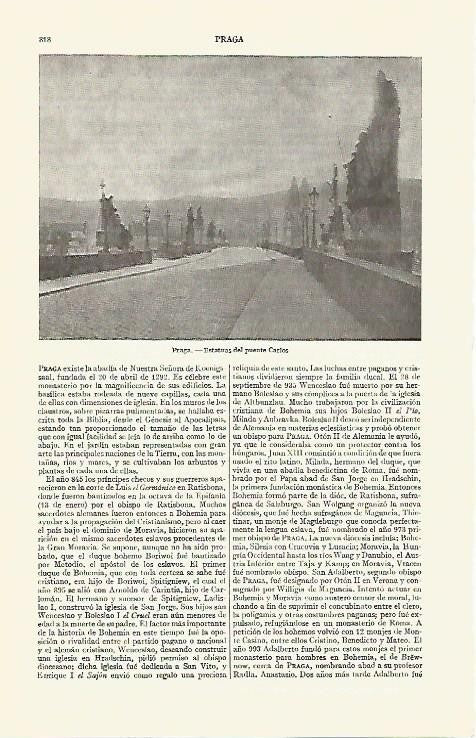 LAMINA ESPASA 2817: Estatuas del puente Carlos en Praga