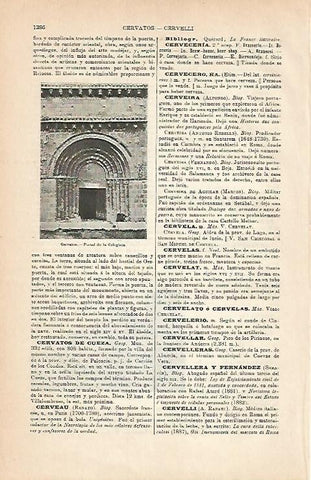 LAMINA ESPASA 2881: Portal de la Colegiata de Cervatos Santander