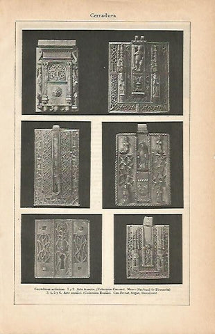 LAMINA ESPASA 2891: Cerraduras artisticas