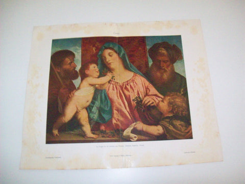 LAMINA ESPASA 2892: La Virgen de las Cerezas por Tiziano