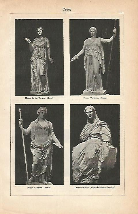 LAMINA ESPASA 2894: Estatuas que representan a Ceres