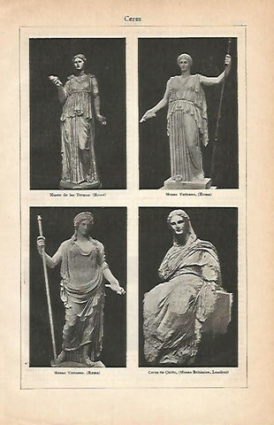 LAMINA ESPASA 2894: Estatuas que representan a Ceres