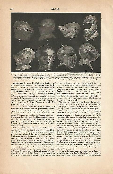 LAMINA ESPASA 2947: Tipos de celada
