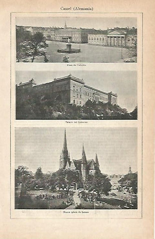LAMINA ESPASA Alemania 3057: Vistas de Cassel Alemania