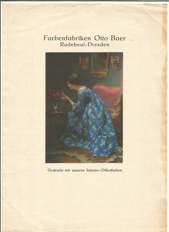 LAMINA 2345: Publicidad Fabricas de Pintura OTTO BAER. Dresden