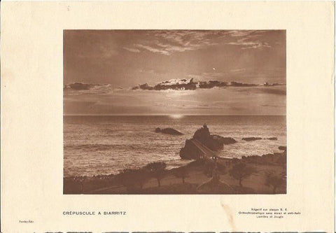 LAMINA 2364: Crepuscule a Biarritz
