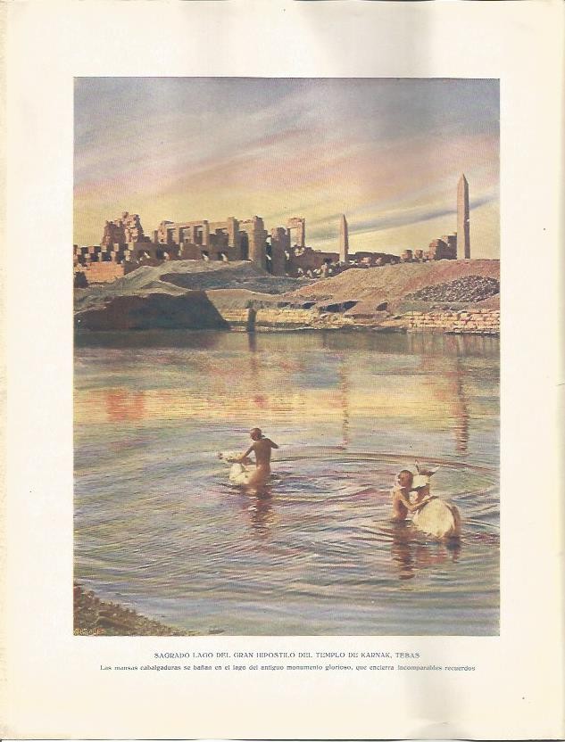 LAMINA 2375: Sagrado Lago de Karnak Egipto