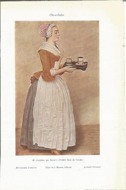 LAMINA 2416: El chocolate por Liotard