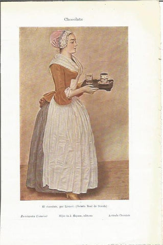 LAMINA 2416: El chocolate por Liotard