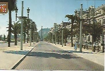POSTAL 54865: BARCELONA. Paseo de Colon