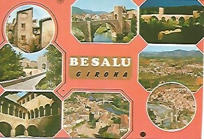 POSTAL 54910: BESALU Girona. Vistas