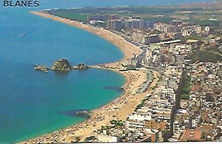 POSTAL 54911: BLANES Girona. Vista aerea