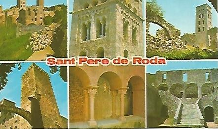 POSTAL 54914: SANT PERE DE RODES Girona. Vista Monasterio