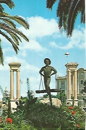 POSTAL 54959: MALAGA. Plaza Queipo de Llano