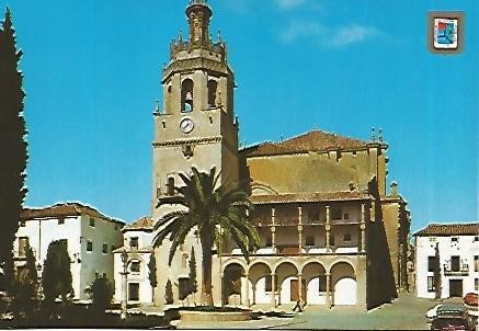 POSTAL 54970: RONDA Malaga. Iglesia Santa Maria La Mayor