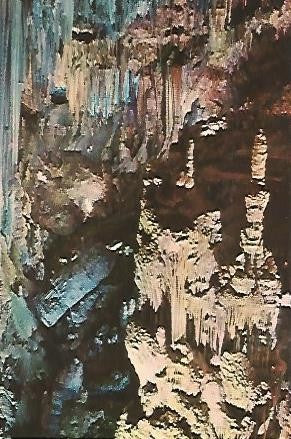 POSTAL 54978: NERJA Malaga. Columna central Sala de la Cascada