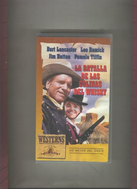 Video VHS: La batalla de las colinas del Whisky (Burt Lancaster-Lee Remick)
