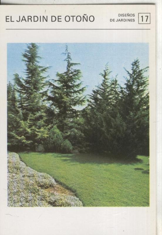 Postal-Ficha Jardineria numero 17: El jardin de otoño