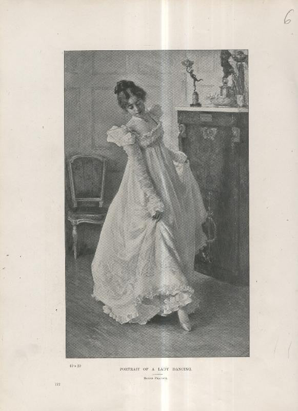 Lamina 006: Portrait of a lady dancing por Ralph Peacok