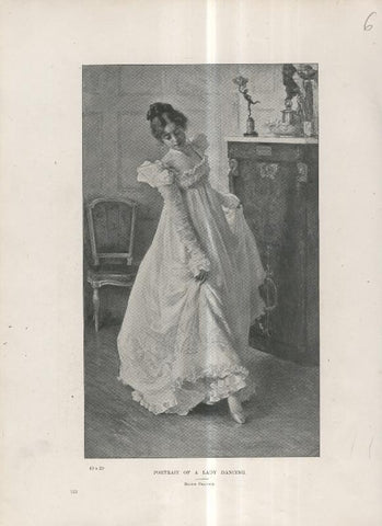 Lamina 006: Portrait of a lady dancing por Ralph Peacok