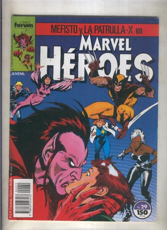 Marvel Heroes numero 29: Mefisto y La Patrulla X (numerado 3 en trasera)