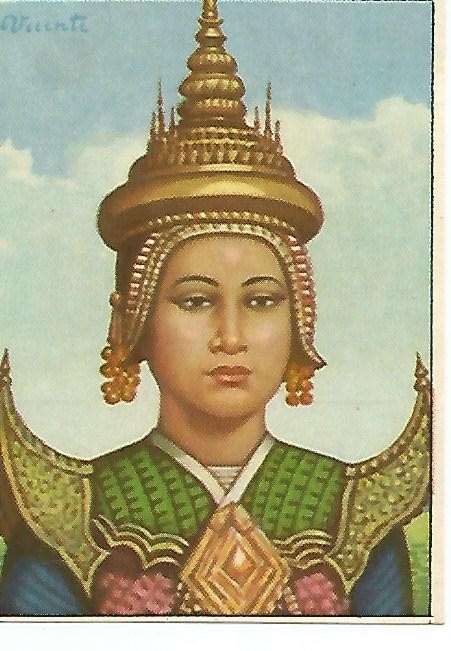 CROMO RAZAS HUMANAS - no  97. Danzarina siamesa