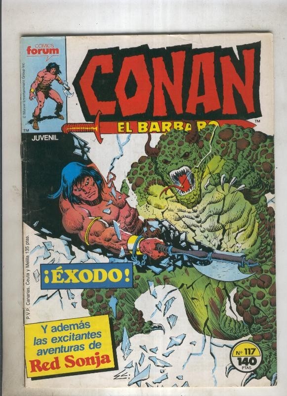 Conan el Barbaro primera edicion numero 117 (numerado 3 en trasera)