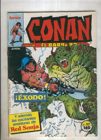 Conan el Barbaro primera edicion numero 117 (numerado 3 en trasera)