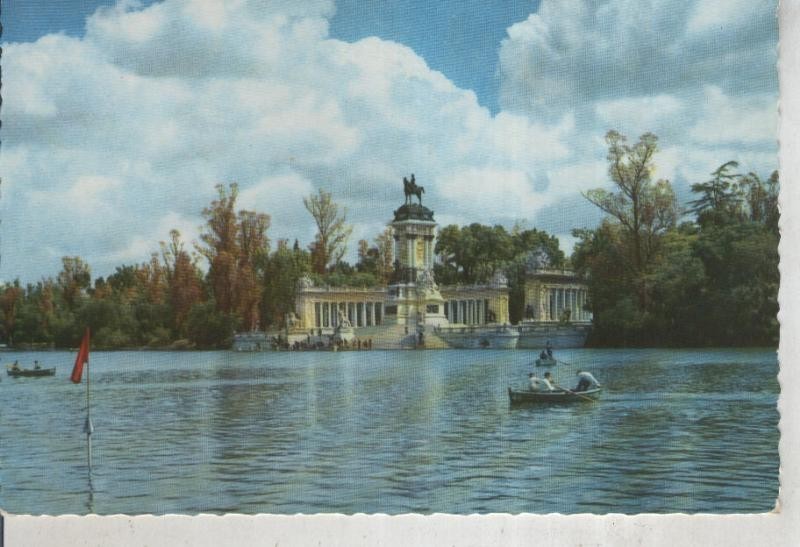 Postal 011983: Estanque del parque del retiro en Madrid