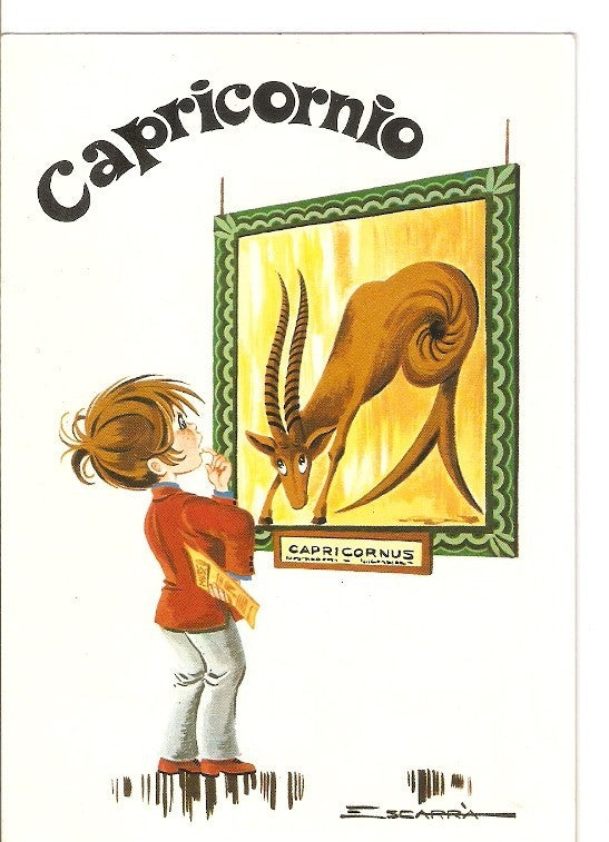 Postal 022415 : Dibujo. Capricornio