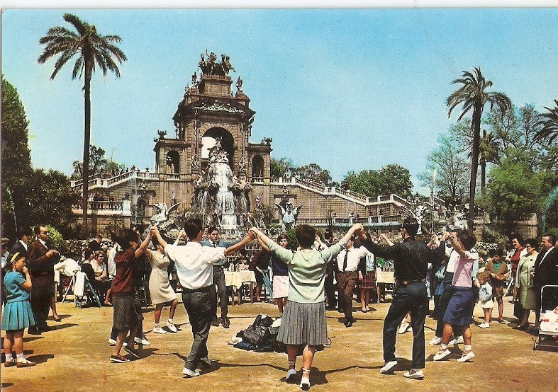Postal 023366 : Parque de la Ciudadela y sardanes, Barcelona