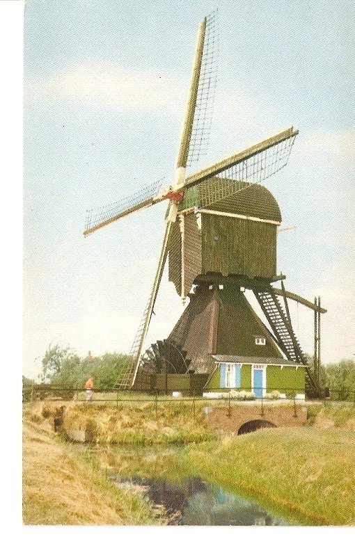 Postal 025764 : Hollandse molen Wiwatermolen polder