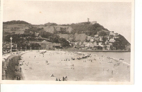 Postal 027457 : San Sebastian. Monte Igueldo y Playa de Ondarreta
