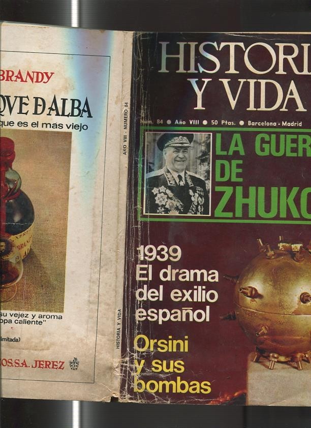 Historia y Vida numero 084 (numerado 2 en trasera, ejemplar aviejado))