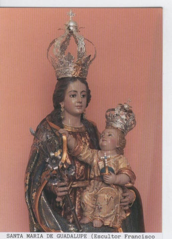 Postal 015478: Virgen Santa Maria de Guadalupe (Francisco Liza Alarcon)