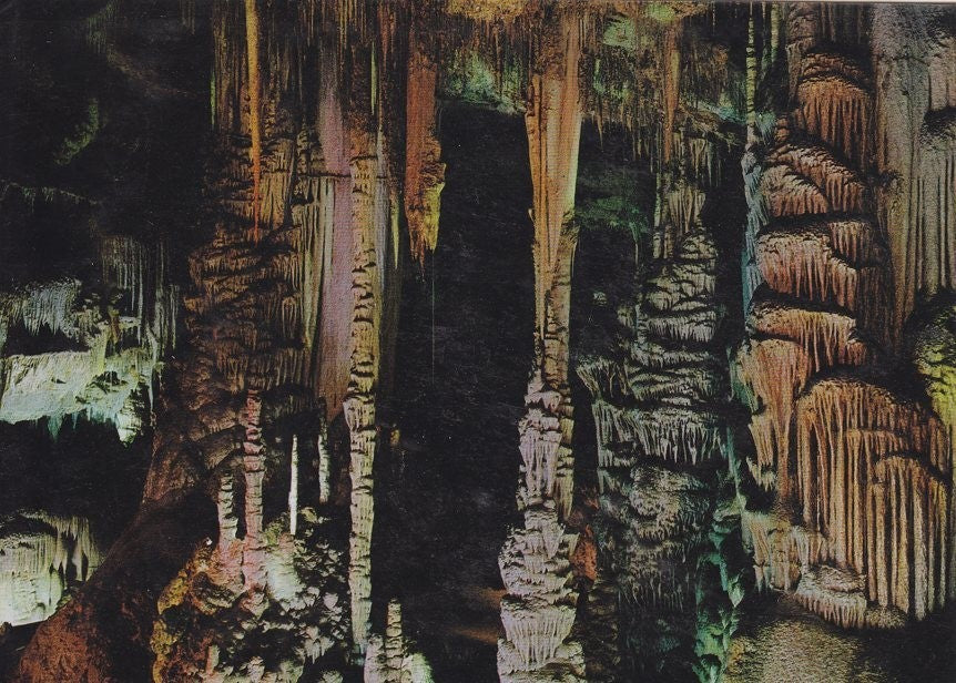 Postal 60533. Cuevas de Campanet sala romantica (Mallorca)
