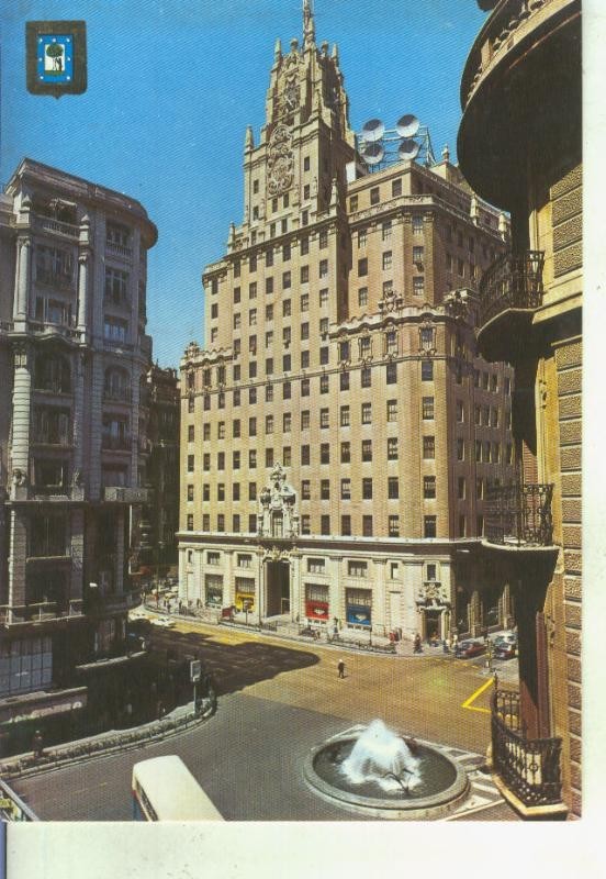 Postal 014725: Edificio de la Compañia Telefonica de Madrid